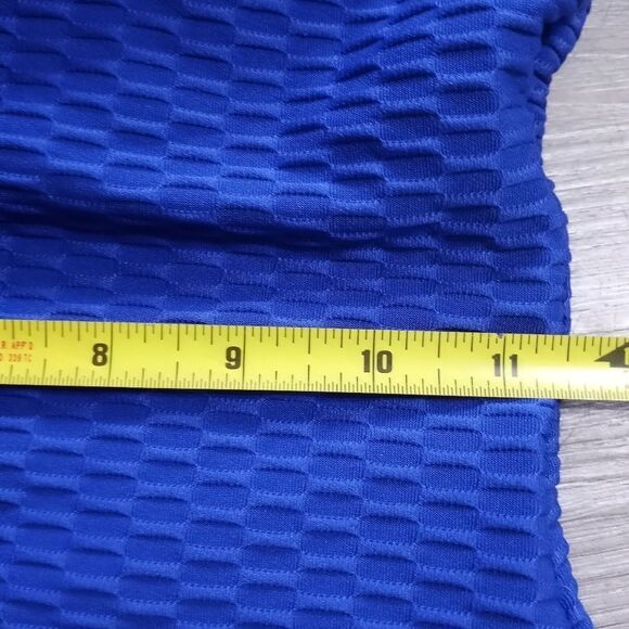 Aqua Green Textured One Piece Swimsuit Size Small Blue NWT - Picture 10 of 15